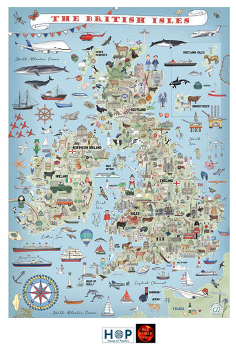 The british isles - isles, map