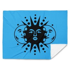 Sun and Moon Throw Blanket -