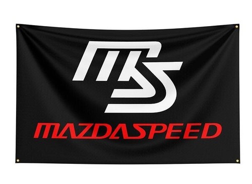 Mazdaspeed style garage flag - mazdaspeed,