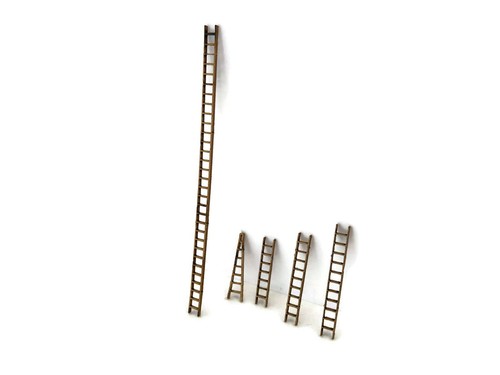 Laser cut wooden - cut, ladders