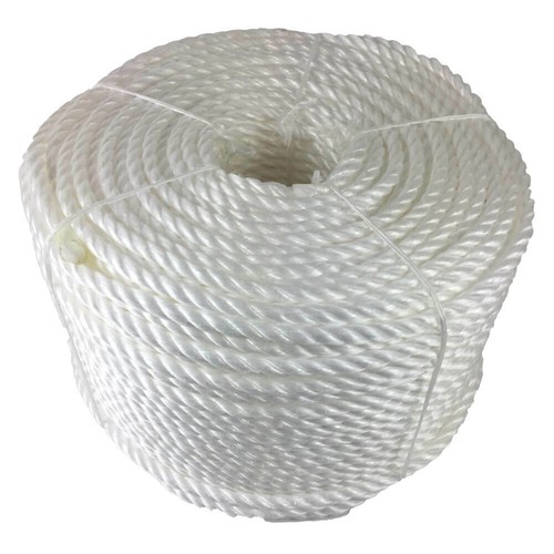 20mm white polypropylene rope - white,
