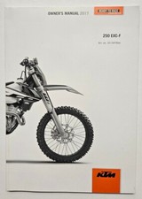 USED GENUINE 2017 250 EXC-F KTM ENDURO OWNERS MANUAL 3213478en