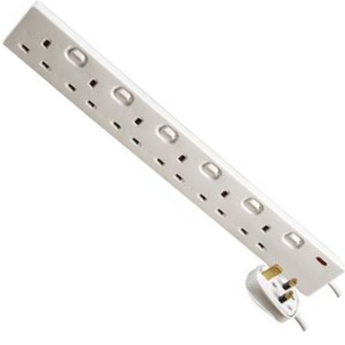 Gang mains extension lead - 6,