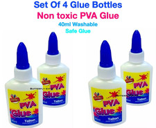 4x 40ml PVA White Glue |