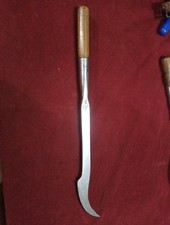 Vintage Hand Forged 1/2 Inch Wide Ward Swan Neck Mortice Chisel Hardwood Handle