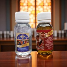 Holy water olive oil - holy,