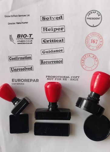 Generic garage service stamp