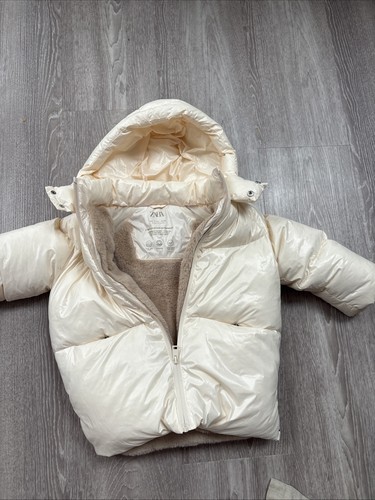 Zara white feather coat - white,