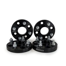 FIT FORD FIESTA MK6 MK7 ST150 15/20MM ALUMINIUM BLACK WHEEL SPACERS HUBCENTRIC