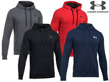 Mens Under Armour Rival Hoodie Fleece Heatgear Casual  Pullover Kangaroo Pocket 