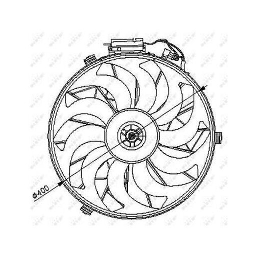 47028 nrf fan radiator for - 47028, fan,
