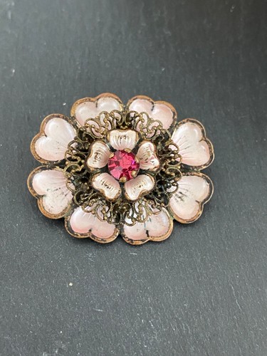 Antique pink enamel - antique,