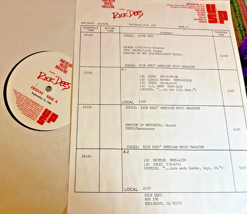 Rick dees american - 9/19/86,