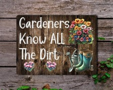 Allotment Metal Sign Gift -