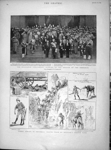 Original old antique print - old,