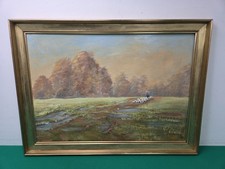 1993 Large Framed Oil on Board
