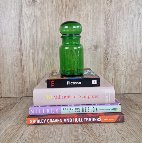 Vintage green glass - vintage, with