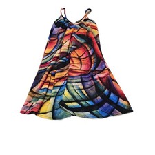 Womens Multicoloured Towel Dress Size S/M Preloved Excellent Condition