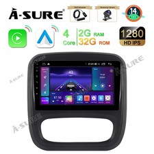 For Vauxhall Vivaro B Android 14 Car Stereo 2+32GB DAB+ CarPlay Radio Sat Nav FM