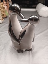 Ornament Penguins Ceramic Vintage No Marking On Bottom
