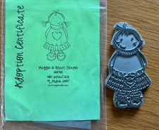 Cute Scottish designed stamps - Hamish in a Kilt & Maggie in Heart Jumper