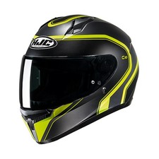 HJC C10 Elie Matt Black Fluo Full Face Motorcycle Motorbike Helmet - ECE 22.06