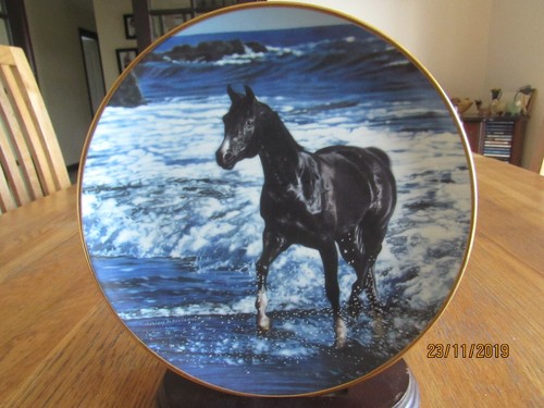 Horse plate ebony champion - horse,