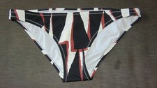 Jasper Conran Bikini Bottoms Print Design Hipster Style 12 Black Mix BNWoT