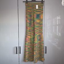 Urban Outfitters Multicoloured Knitted Flared Boho Hippy Trousers RRP £42 BNWT!
