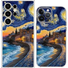 Starry Night Walkway By Pier