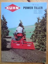 KUHN POWER TILLER EL30 Rotary Cultivator brochure/leaflet