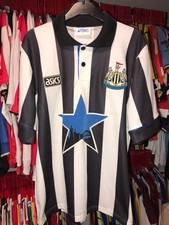 Rare 90's Newcastle United Home Football Shirt By Asics M