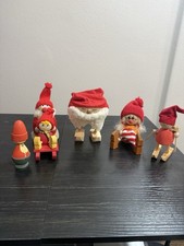 Vintage Swedish Wooden Tomte /