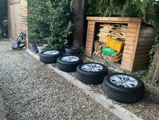 GENUINE BMW UNMARKED 18” ALLOYS  WITH 4 NEARLY NEW GOODYEAR TYRES 255 18 55R