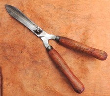 Beautiful Vintage CK Ladies Garden Shears, made in Germany, beech handles