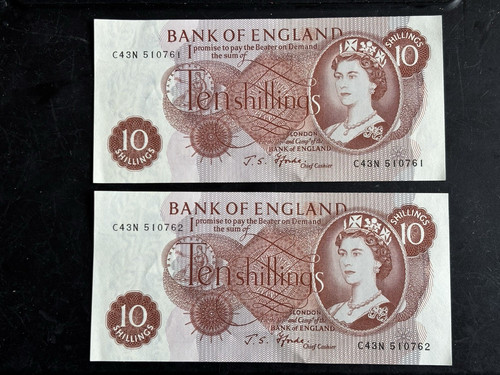 Two shilling banknotes - shilling,