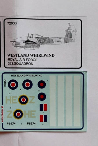 Decals 72 westland - decals,
