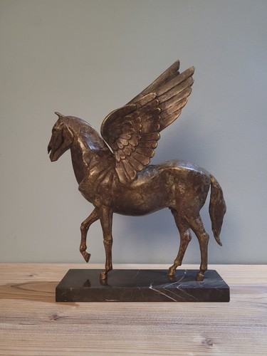 Bronze statue pegasus 22x6x28 - bronze,