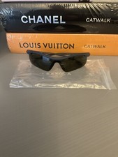 LEXXOLA STORM WRAPAROUND SUNGLASSES GREY FRAME BLACK LENS BRAND NEW