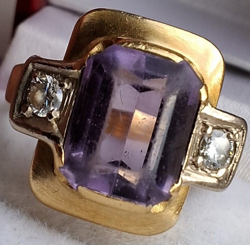 18ct gold heavy 5ct art - 2.5ct, deco