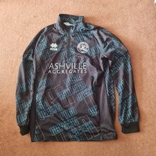 MENS QUEENS PARK RANGERS L BLACK 1/4 ZIP TRAINING SWEATSHIRT ERREA SIZE 
