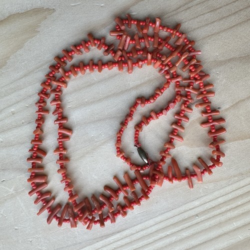Vtg artisan beaded necklace - necklace, 32