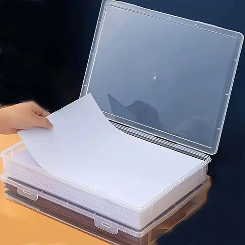 Clear plastic storage box - clear,