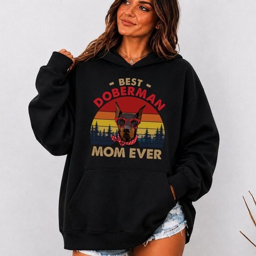 Best doberman mom ever hoodie - mom,