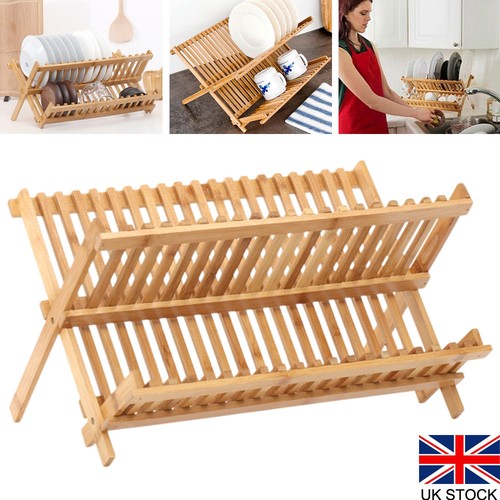 Tier bamboo dish drainer - tier,