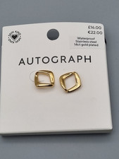 Autograph 14K Gold Plated Stud