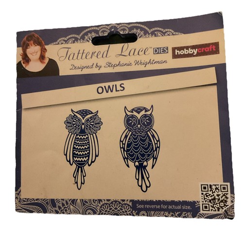 Tattered lace owls die set - lace.,
