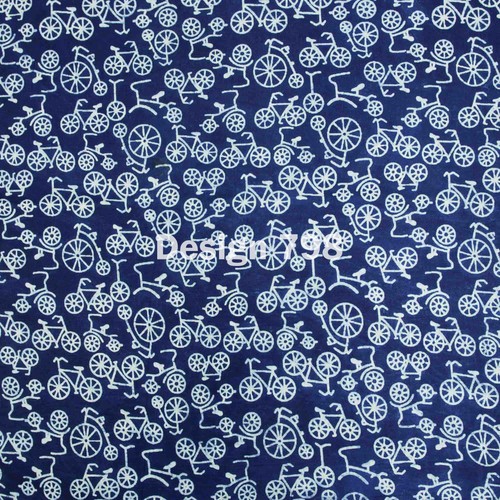 Natural indigo cycle - cycle, print