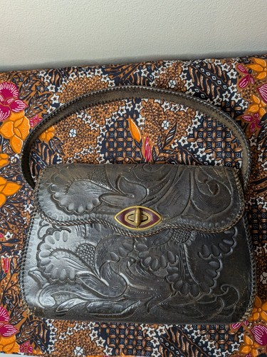 Tooled leather bag unknown - tooled,