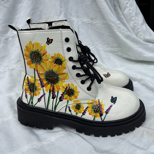 Hand painted floral - hand,
